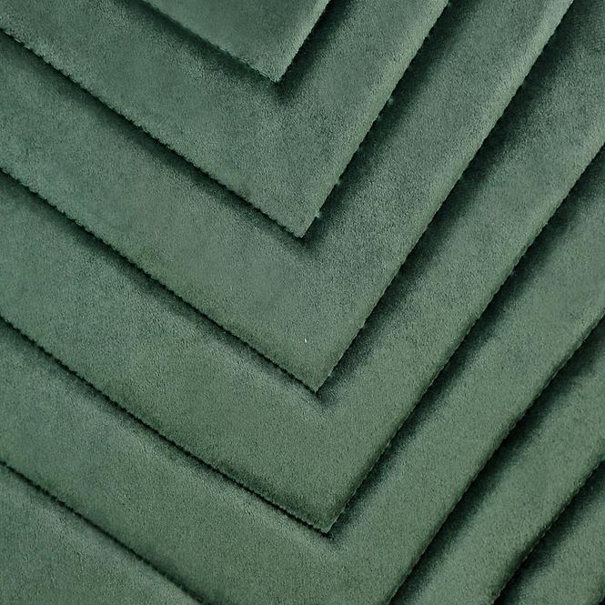 Stolička K462 velvet/kov tmavá  zelená 45x57x82