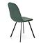 Stolička K462 velvet/kov tmavá  zelená 45x57x82,3