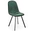Stolička K462 velvet/kov tmavá  zelená 45x57x82,4