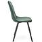 Stolička K462 velvet/kov tmavá  zelená 45x57x82,5