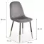 Stolička K379 velvet/kov popol 45x48x88,10