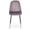 Stolička K379 velvet/kov popol 45x48x88,2