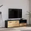 TV stolík Mokkaro čierna/dub catania,10