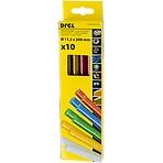 Drel Lepiace tyčinky 10 ks mix farieb  11,2x200 mm, CON-GKS-61