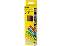 Drel Lepiace tyčinky 10 ks mix farieb  11,2x200 mm, CON-GKS-61