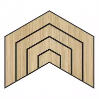 Panel frézovaný Dome dub MDF