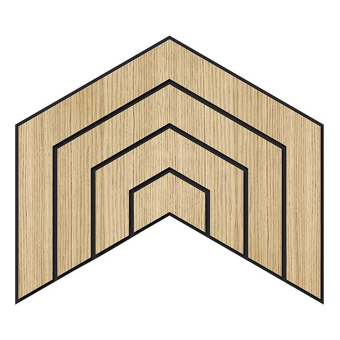 Panel frézovaný Dome dub MDF