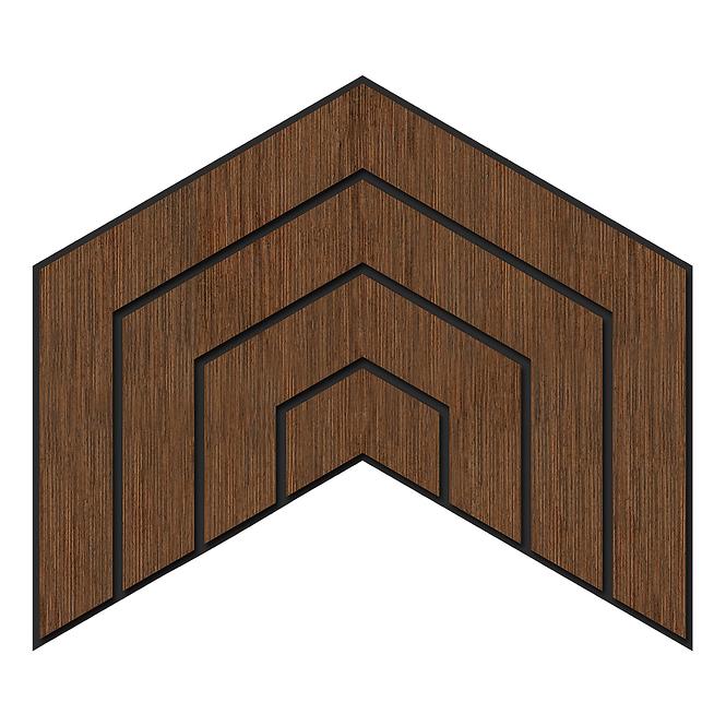 Panel frézovaný Dome wenge MDF