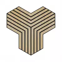 Panel frézovaný Triple dub MDF