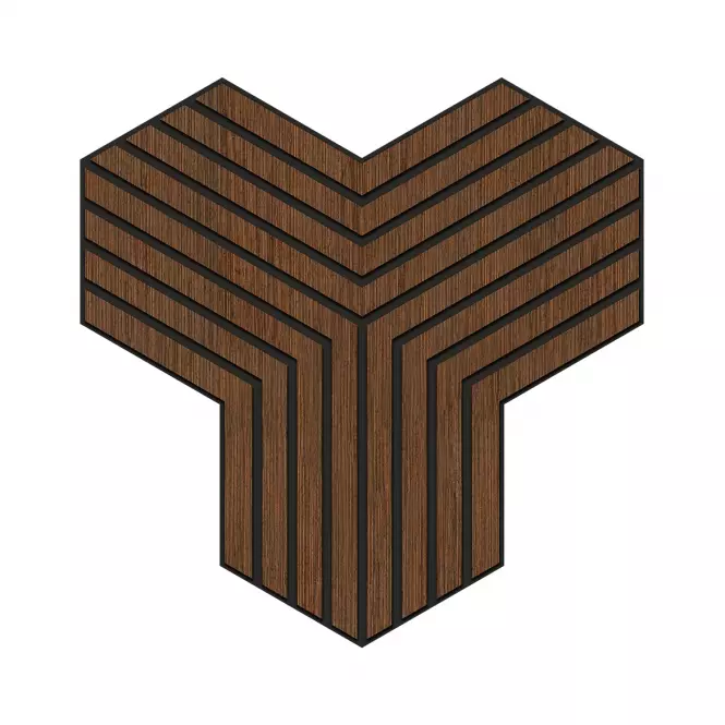 Panel frézovaný Triple wenge MDF