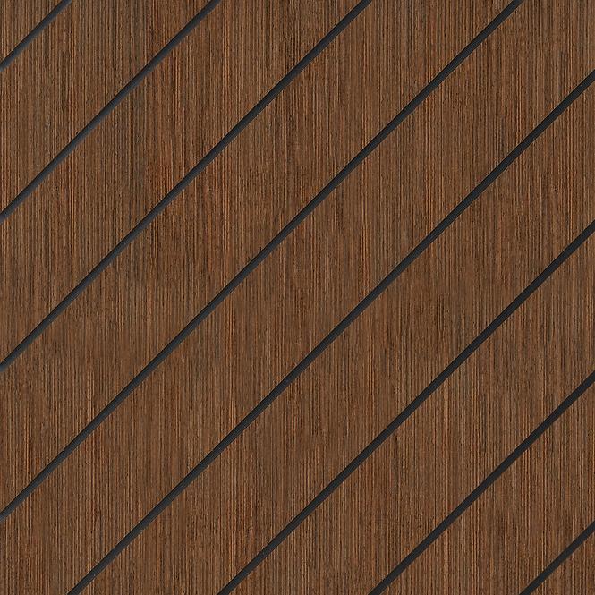 Panel frézovaný Quadro Diagonal wenge 40x40 cm MDF