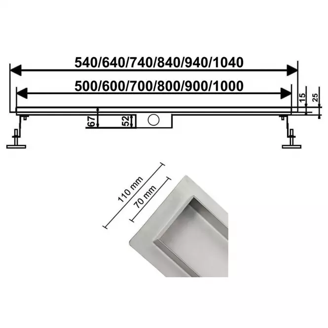 Odtok Welle 600,5