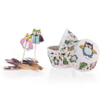 Formičky na muffiny Owls 11,5 cm 24 + 24 ks
