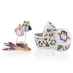 Formičky na muffiny Owls 11,5 cm 24 + 24 ks