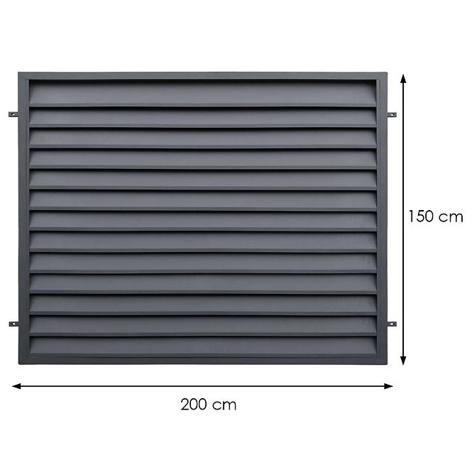 Dekoračný panel Vesela 200x150 RAL 7016,2