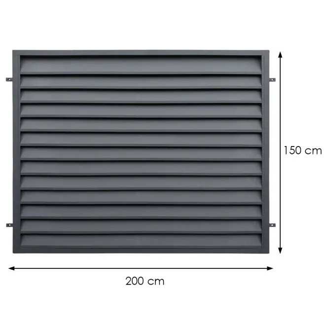 Plotový panel Vesela 2,00 m h (1,50) oceľ ZN+RAL7016 štruktúra,2