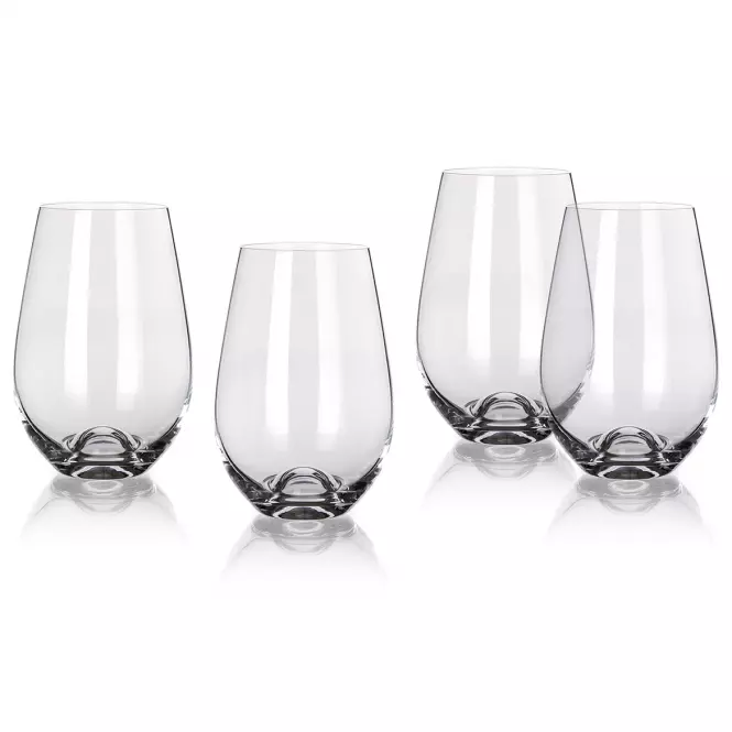 Poháre na víno 4 ks komplet 370 ml