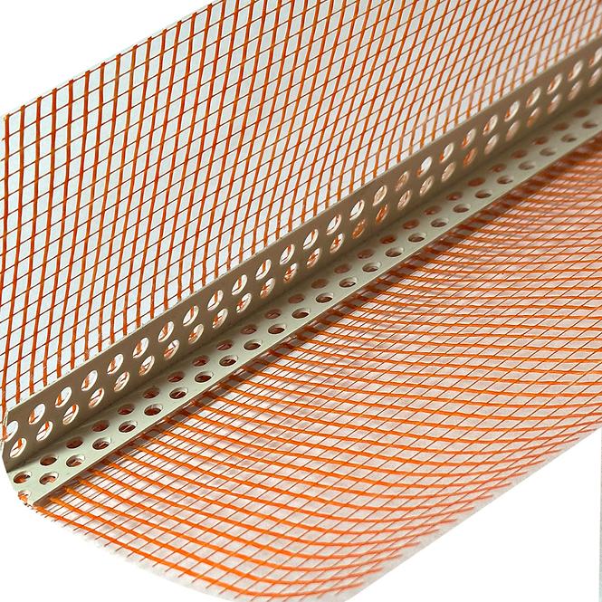 Lišta rohová PVC g115 sieťka 10x10 PROFESIONAL 2,5 m,2