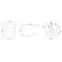 Závesná WC misa Carlo Mini Rimless Gold Brush/White,5