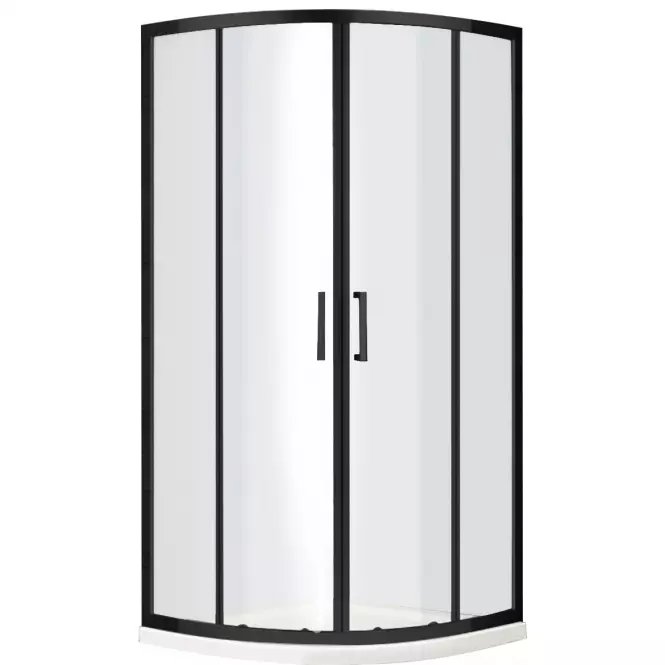 Sprchový kút Virtus 90x90x195 čierna profi