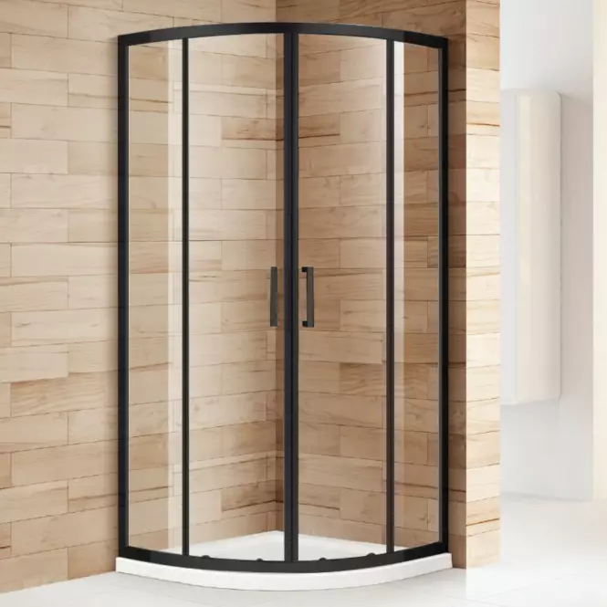 Sprchový kút Virtus 90x90x195 čierna profi