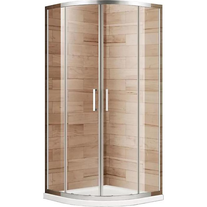 Sprchový kút Virtus 90x90x195 chróm,2