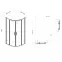 Sprchový kút Virtus 90x90x195 chróm,3