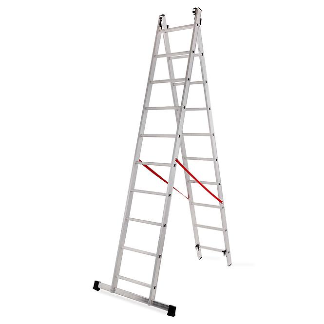 Hliníkový rebrík dvojelementový 10-stupňový 150kg Master line
