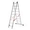 Hliníkový rebrík dvojelementový 9-stupňový 150kg Master line,2