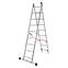 Hliníkový rebrík dvojelementový 9-stupňový 150kg Master line,3