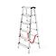 Hliníkový rebrík obojstranný 6 -stupňový 125 kg,3