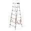 Hliníkový rebrík obojstranný 7 -stupňový 125 kg,3