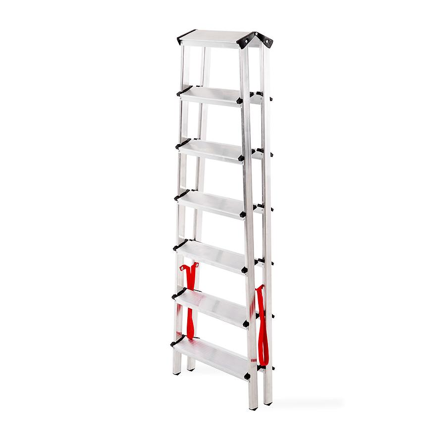 Hliníkový rebrík obojstranný 7 -stupňový 150 kg