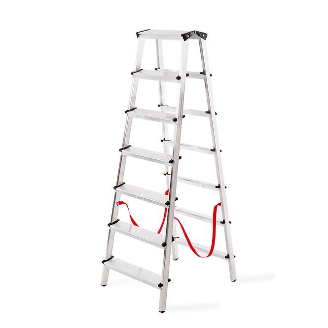 Hliníkový rebrík obojstranný 7 -stupňový 150 kg