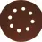DREL  Brúsny papier 125 mm  P60 5 ks s otvormi CON-RP13Z-H60