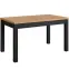 Rozkladací stôl Mini 135/175x80cm čierna/craft