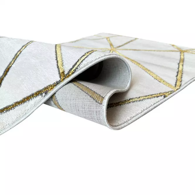 Koberec Frisee Diamond 0,8/1,5 A0071 biela/zlatá