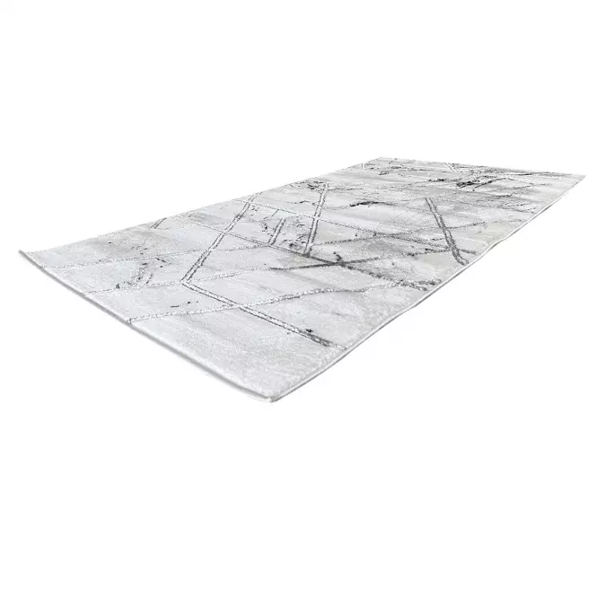 Koberec Frisee Diamond 0,8/1,5 A0085 biela strieborný