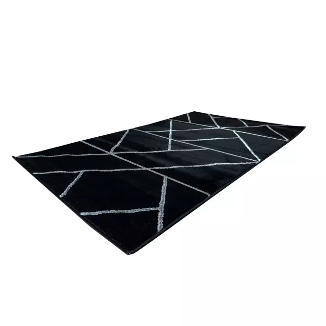 Koberec Frisee Diamond 0,8/1,5 B0052 čierna/strieborný,3