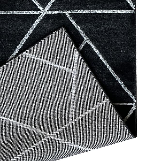 Koberec Frisee Diamond 0,8/1,5 B0052 čierna/strieborný,5
