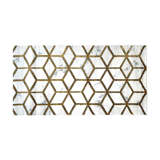 Koberec Frisee Diamond 0,8/1,5 B0072 biela/zlatá,2