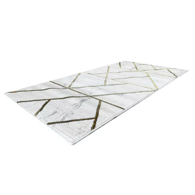 Koberec Frisee Diamond 1,33/1,9 A0052 biela/zlatá