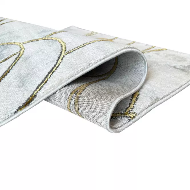 Koberec Frisee Diamond 1,33/1,9 A0073 biela/zlatá