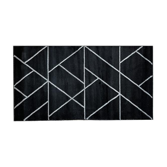 Koberec Frisee Diamond 1,33/1,9 B0052 čierna/strieborný