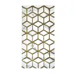 Koberec Frisee Diamond 1,33/1,9 B0072 biela/zlatá