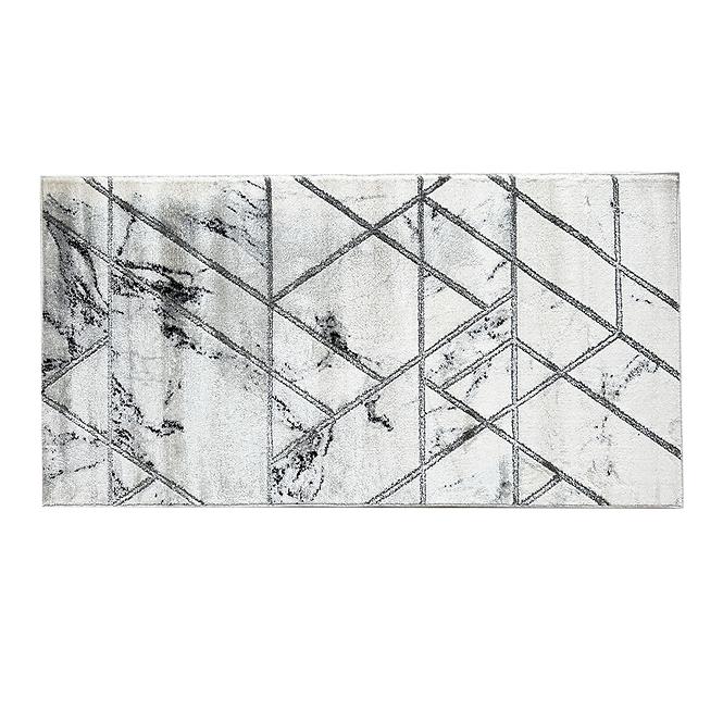 Koberec Frisee Diamond 1,6/2,3 A0085 biela strieborný