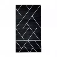 Koberec Frisee Diamond 1,6/2,3 B0052 čierna/strieborný