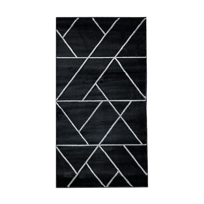 Koberec Frisee Diamond 1,6/2,3 B0052 čierna/strieborný