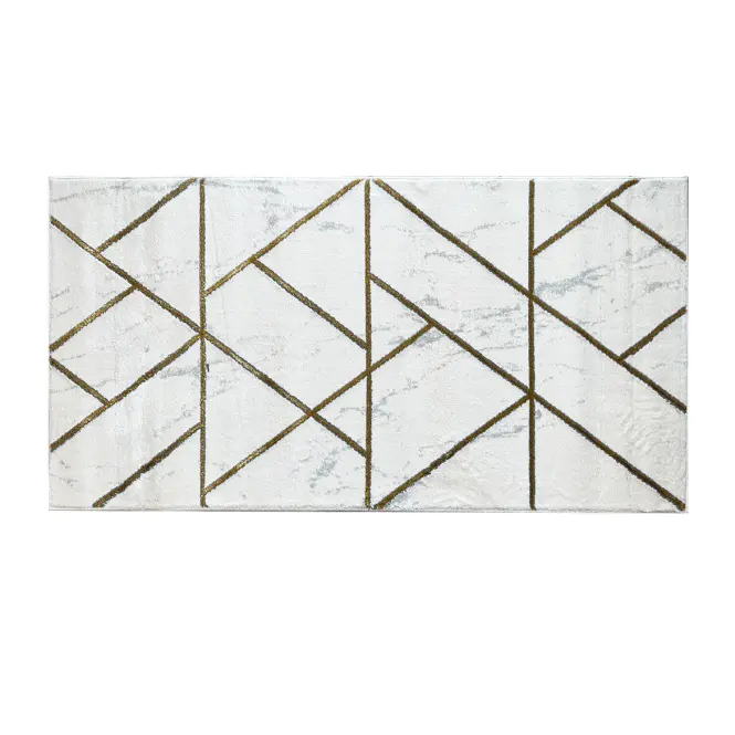 Koberec Frisee Diamond 2,0/2,9 A0052 biela/zlatá,2