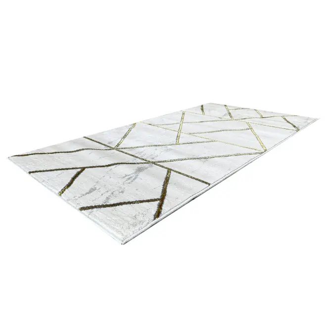 Koberec Frisee Diamond 2,0/2,9 A0052 biela/zlatá,3